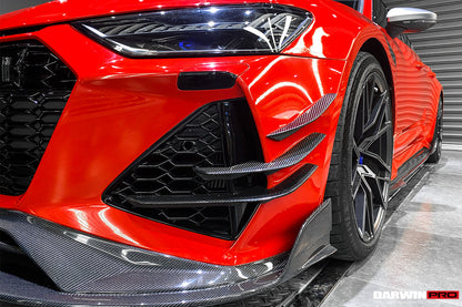 2019-2023 Audi RS6 Avant C8 IMP Performance Front Canards - DarwinPRO Aerodynamics