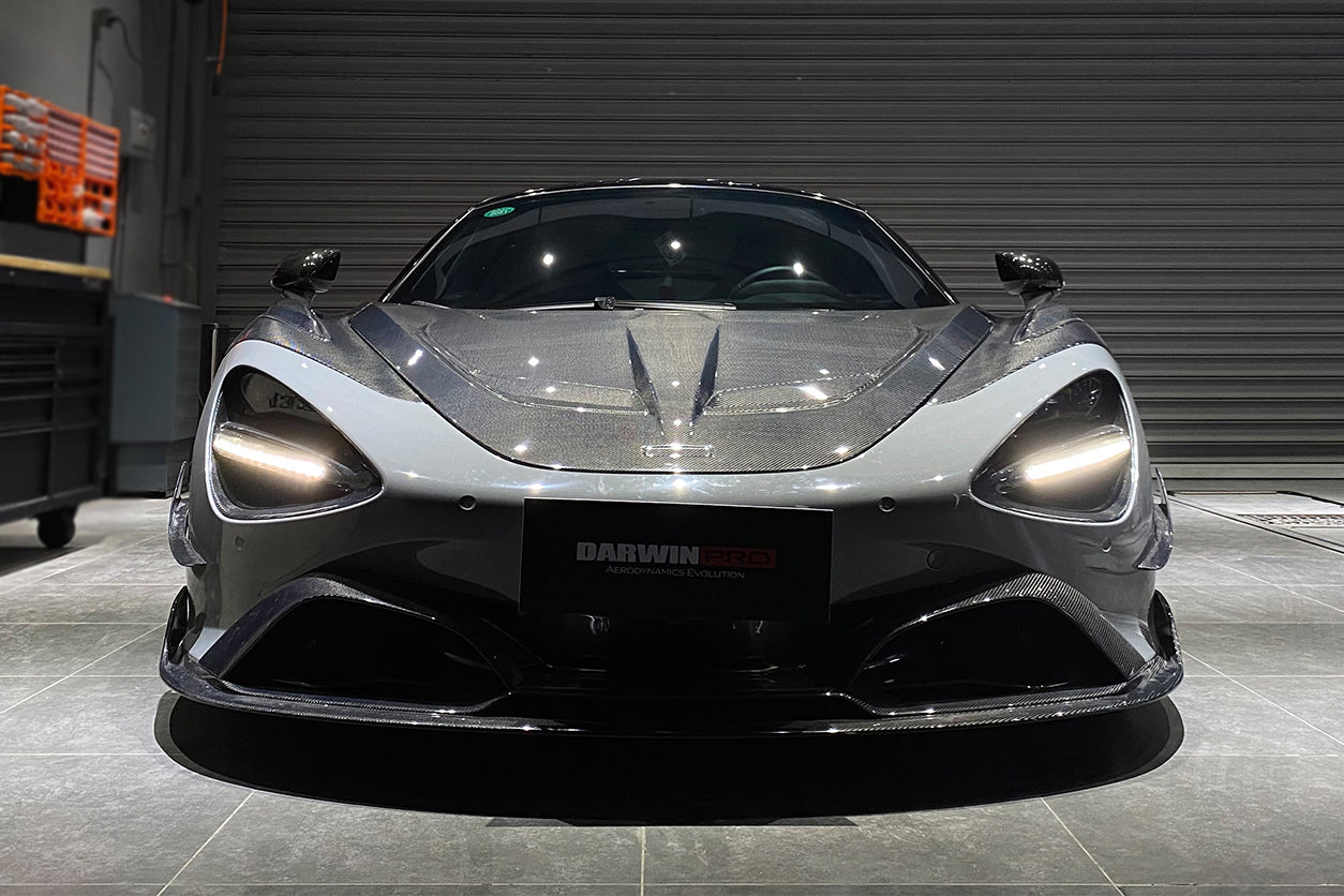 2017-2021 McLaren 720s Se²NWB Style Carbon Fiber Front Lip - DarwinPRO Aerodynamics