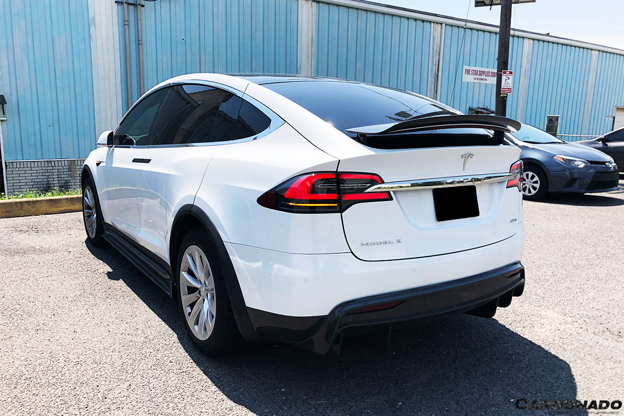 2016-2021 Tesla X SUV RZS Style Carbon Fiber Trunk Spoiler - Carbonado