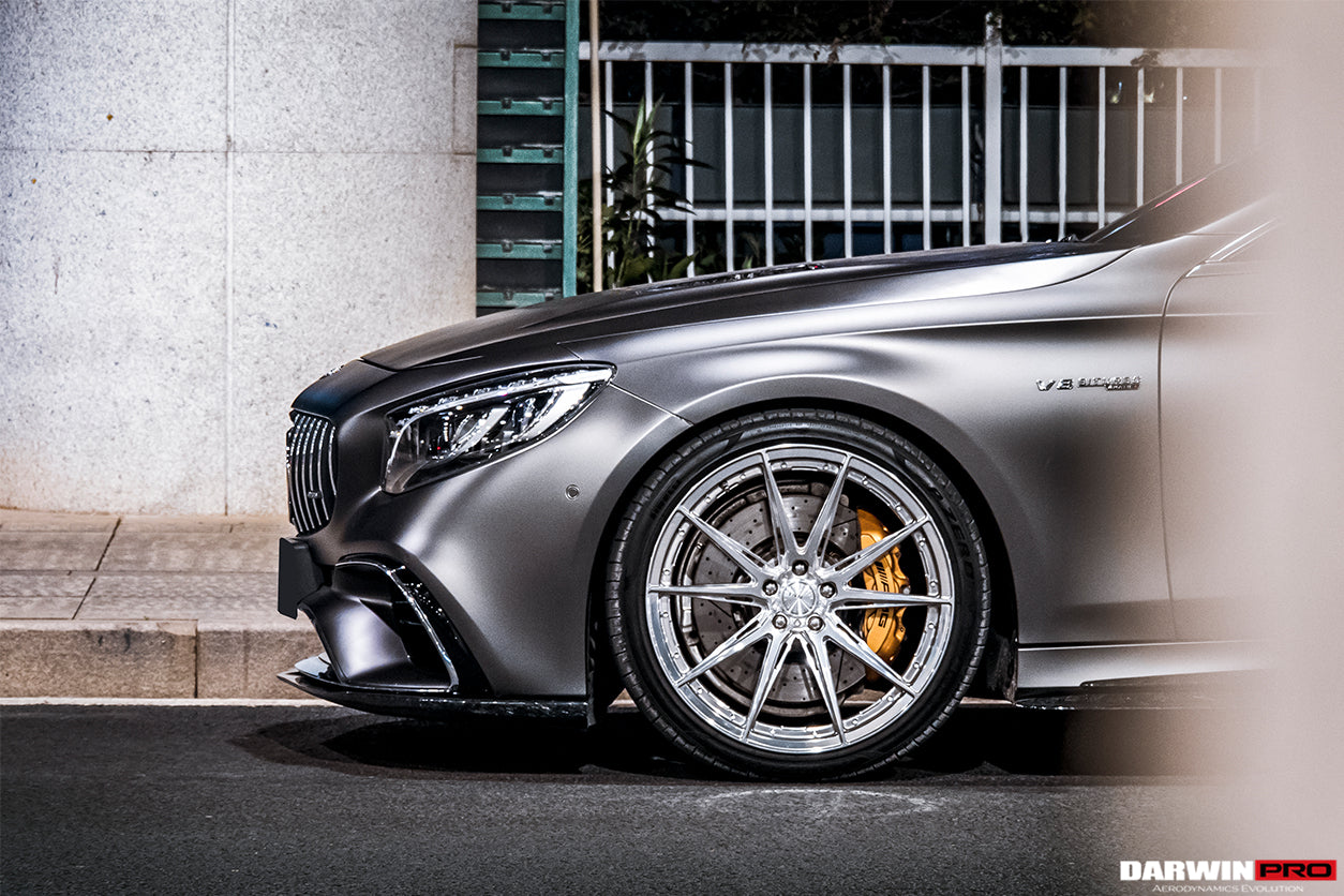 2018-2021 Mercedes Benz C217 S63/S65 AMG Coupe BKSS Style Carbon Fiber Front Lip - DarwinPRO Aerodynamics