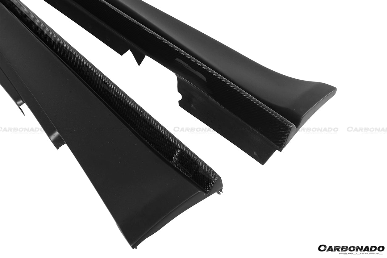 2008-2013 BMW 1M Only RZ Style Carbon FIber Side Skirts - Carbonado