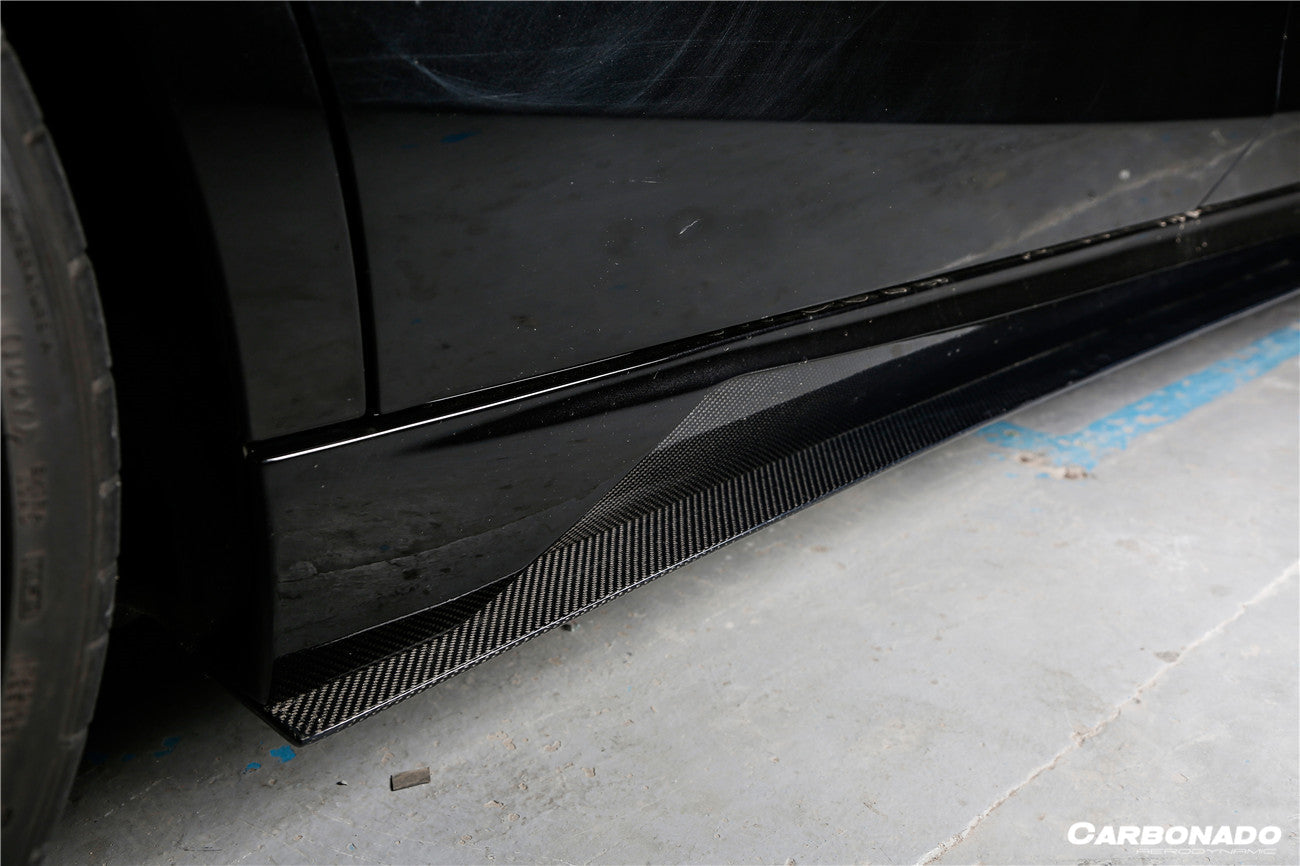 2017-2020 Mercedes Benz S63 W222 Sedan MSY Style Side Skirts - Carbonado