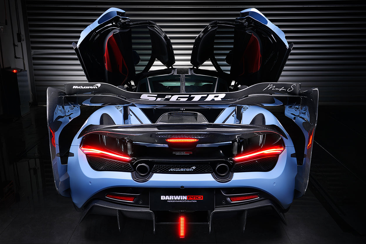 2017-2021 McLaren 720s Se²NWBII Style Carbon Fiber Rear Diffuser - DarwinPRO Aerodynamics