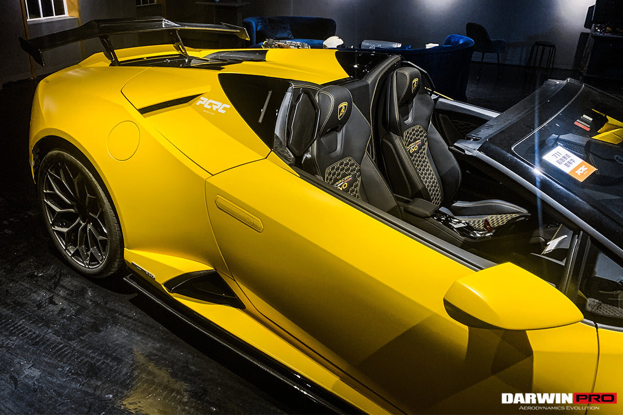 2019-2022 Lamborghini Huracan EVO OD Style Dry Carbon Side Skirts - DarwinPRO Aerodynamics