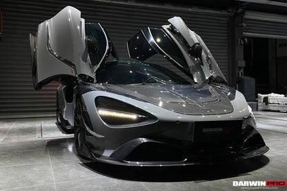 2017-2021 McLaren 720s Se²NWB Style Carbon Fiber Front Bumper Canards - DarwinPRO Aerodynamics