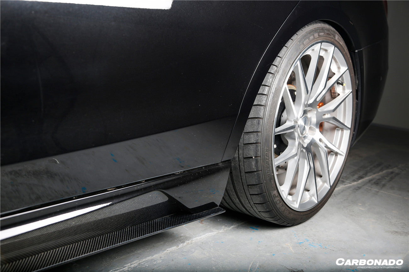 2017-2020 Mercedes Benz S63 W222 Sedan MSY Style Side Skirts - Carbonado