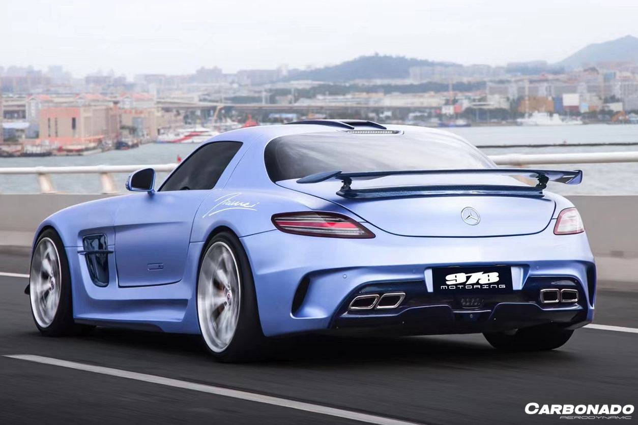 2010-2015 Mercedes Benz W197 SLS AMG BKSS Style Carbon Fiber Trunk Spoiler - Carbonado Aero