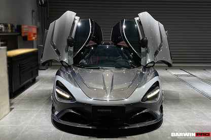 2017-2021 McLaren 720s Se²NWB Style Carbon Fiber Front Lip - DarwinPRO Aerodynamics
