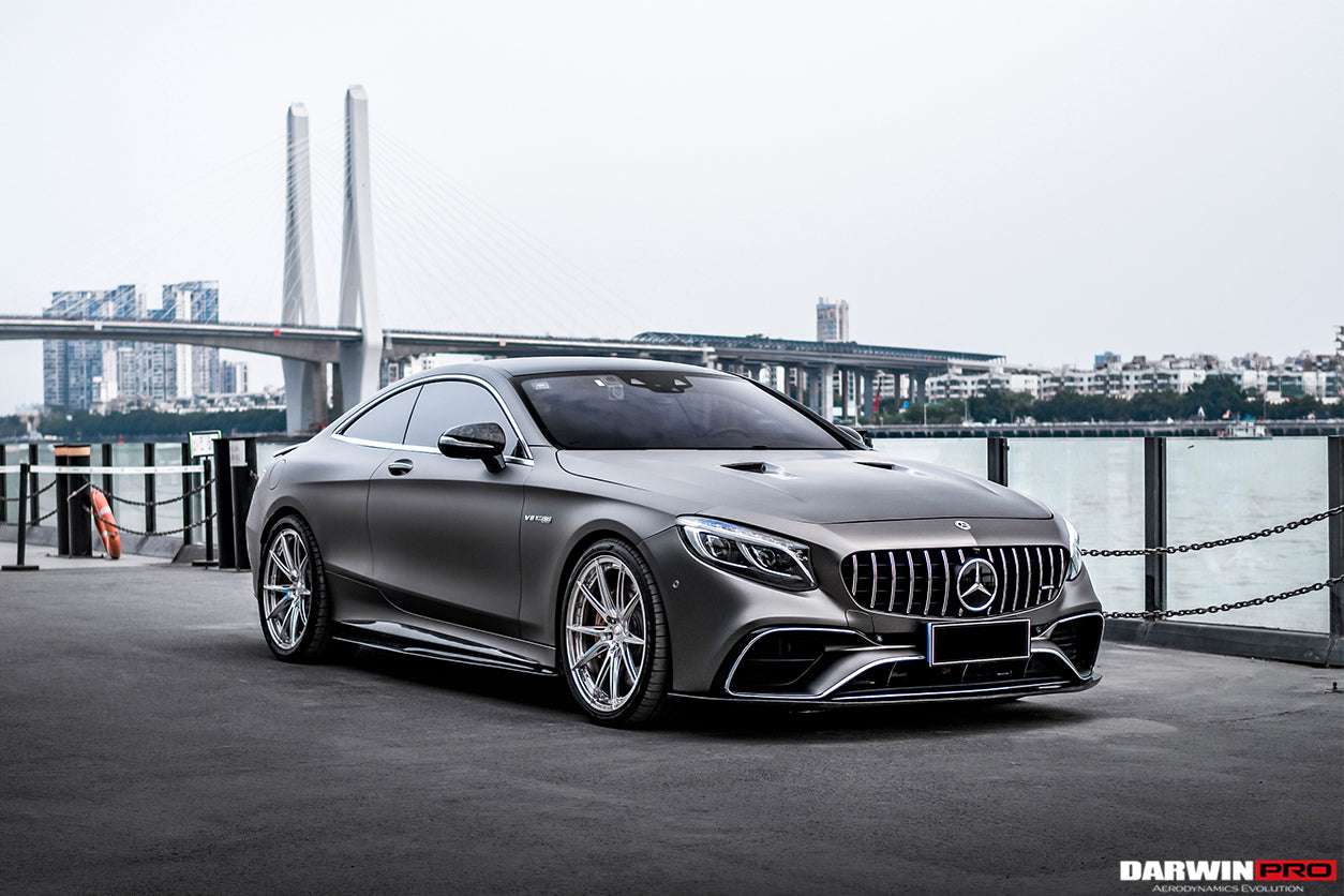 2018-2021 Mercedes Benz C217 S63/S65 AMG Coupe BKSS Style Carbon Fiber Front Lip - DarwinPRO Aerodynamics
