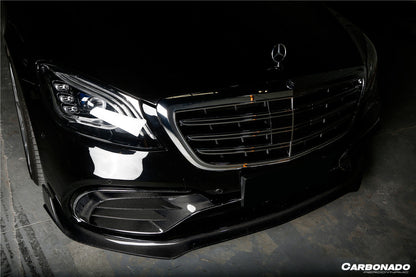 2017-2020 Mercedes Benz S63 W222 Sedan MSY Style Front Bumper Vents - Carbonado