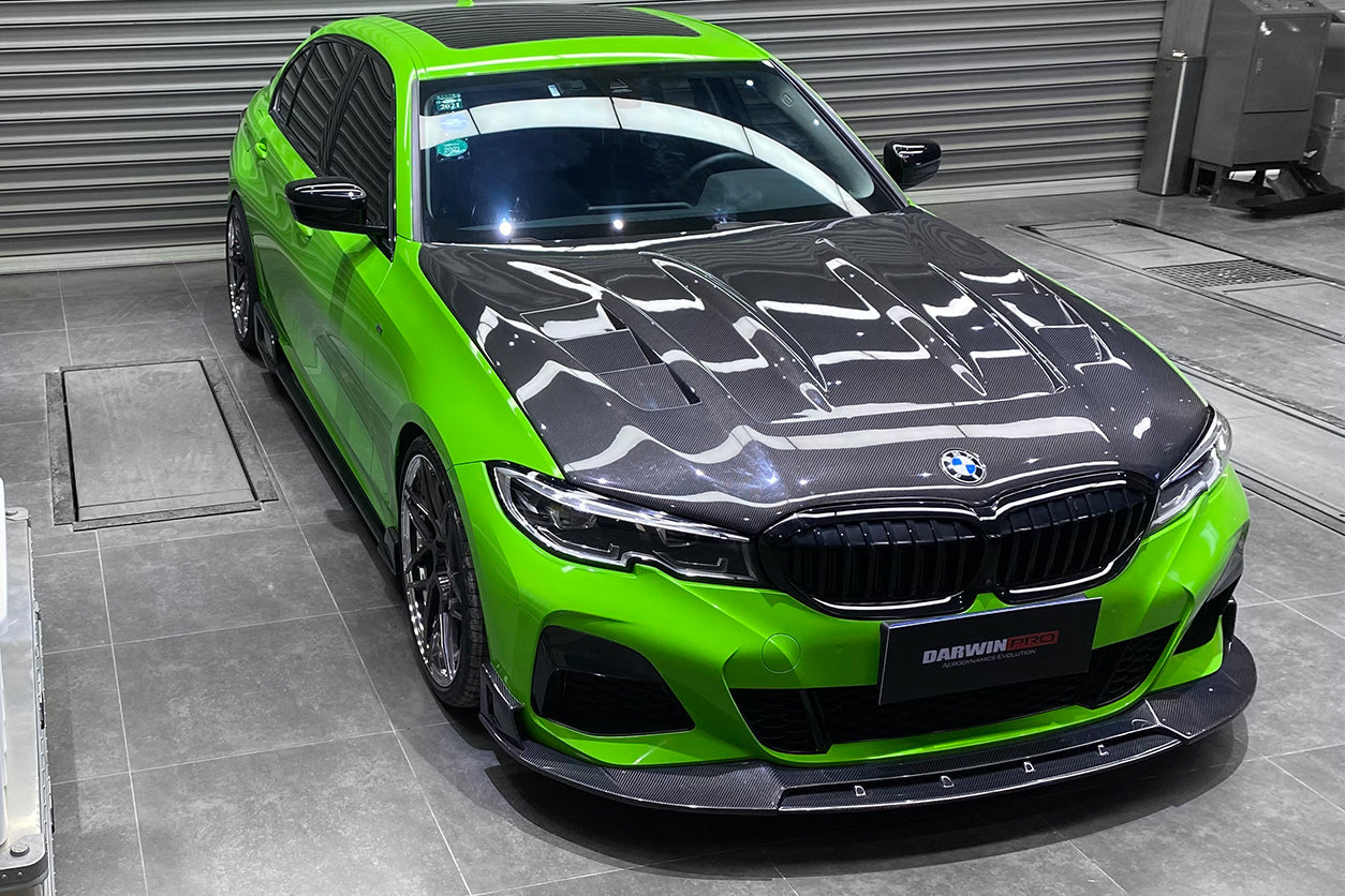 2019-2023 BMW 3 Series G20/G28 BKSS Style Carbon Fiber Front Lip - DarwinPRO Aerodynamics