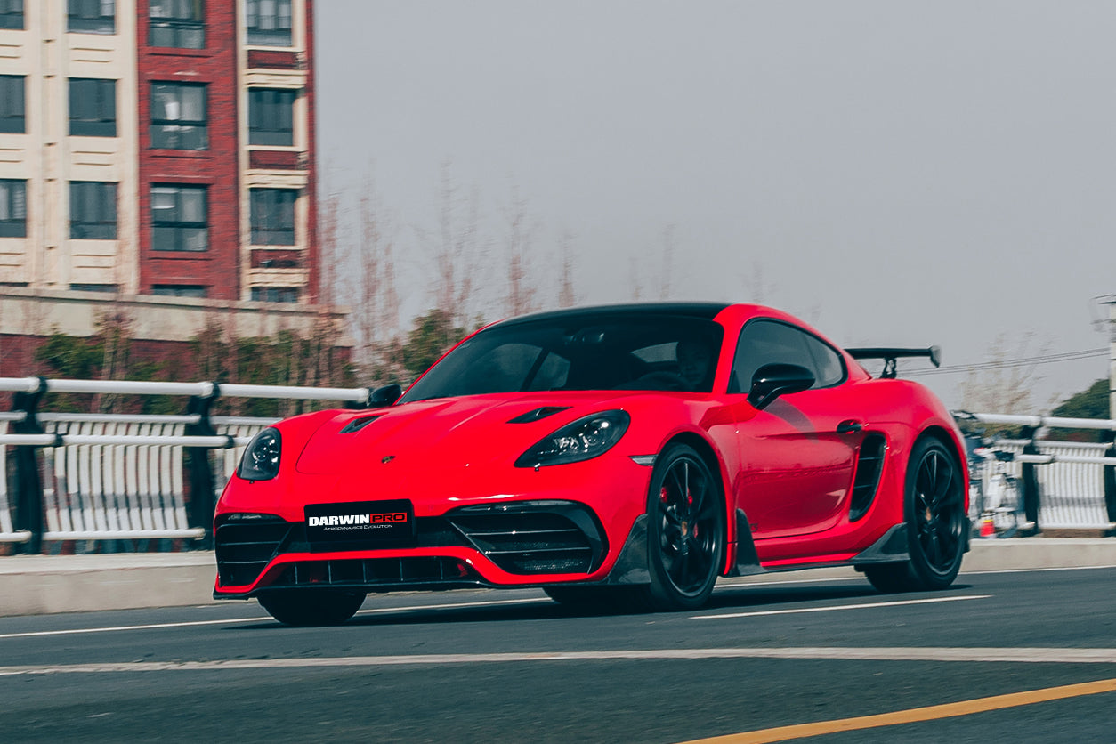 2016-2023 Porsche 718 Cayman/Boxster BKSS Style Partial Carbon Fiber Full Body Kit - DarwinPRO Aerodynamics
