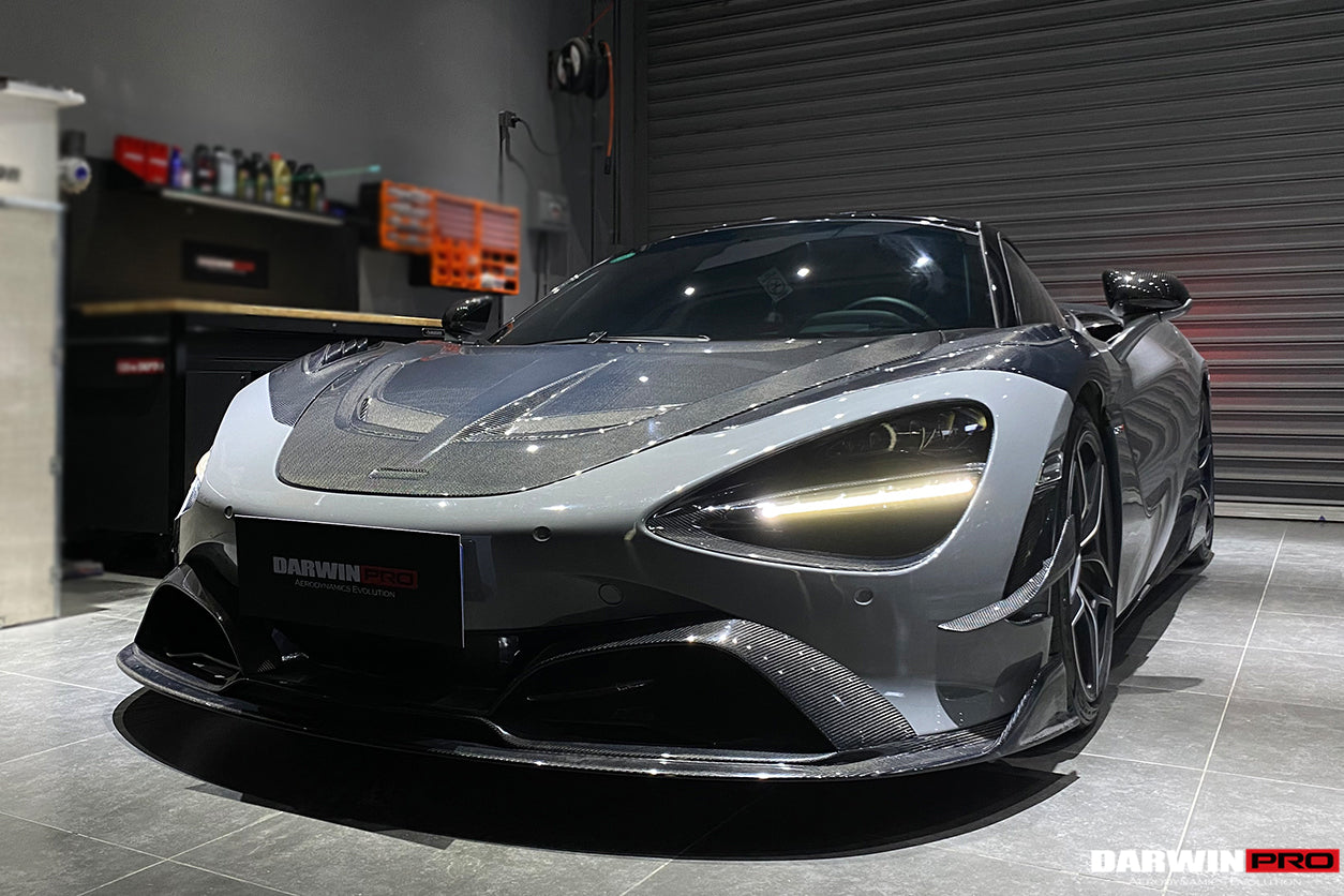 2017-2021 McLaren 720s Se²NWB Style Carbon Fiber Front Lip - DarwinPRO Aerodynamics