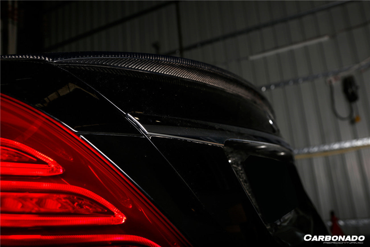 2014-2020 Mercedes Benz S63 W222 Sedan MSY Style Trunk Spoiler - Carbonado