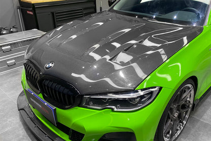 2019-2023 BMW 3 Series G20/G28 BKSS Style Carbon Fiber Hood - DarwinPRO Aerodynamics