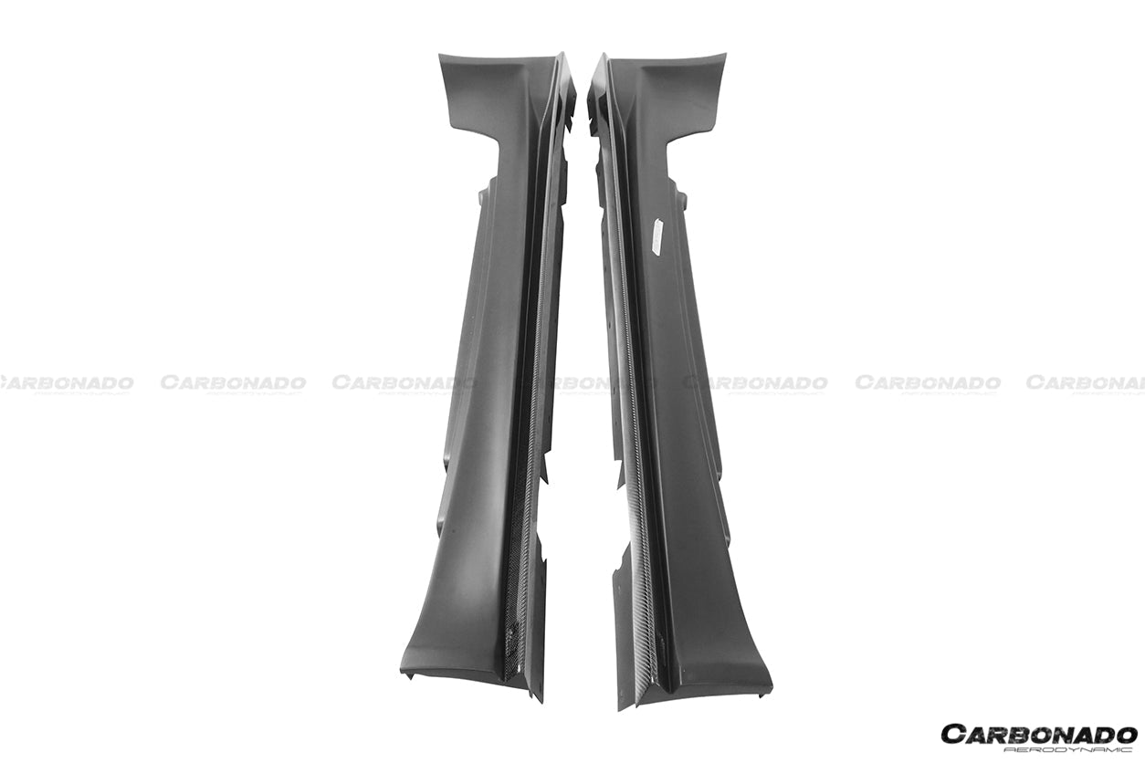 2008-2013 BMW 1M Only RZ Style Carbon FIber Side Skirts - Carbonado