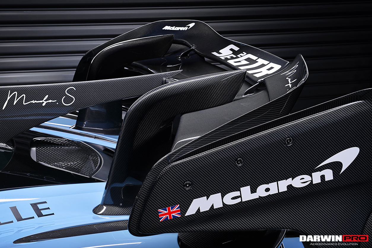 2017-2022 McLaren 720s Se²GTR Style Trunk Wing w/ Side Caps - DarwinPRO Aerodynamics