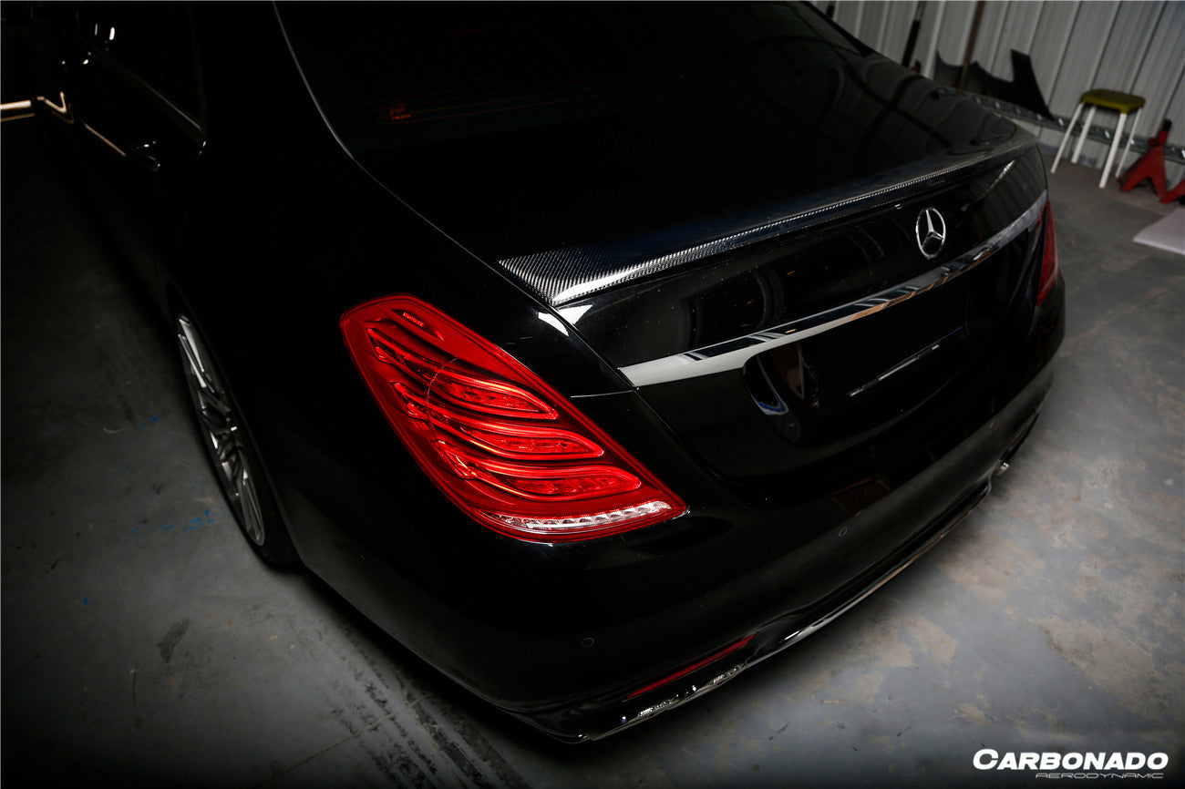 2014-2020 Mercedes Benz S63 W222 Sedan MSY Style Trunk Spoiler - Carbonado