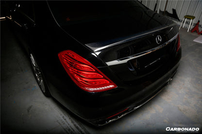2014-2020 Mercedes Benz S63 W222 Sedan MSY Style Trunk Spoiler - Carbonado