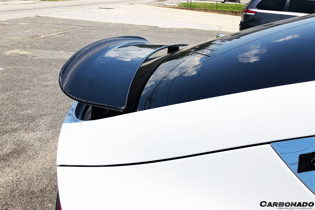 2016-2021 Tesla X SUV RZS Style Carbon Fiber Trunk Spoiler - Carbonado