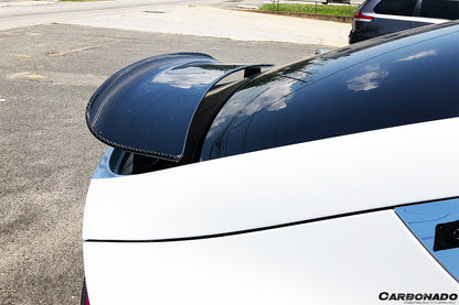2016-2021 Tesla X SUV RZS Style Carbon Fiber Trunk Spoiler - Carbonado