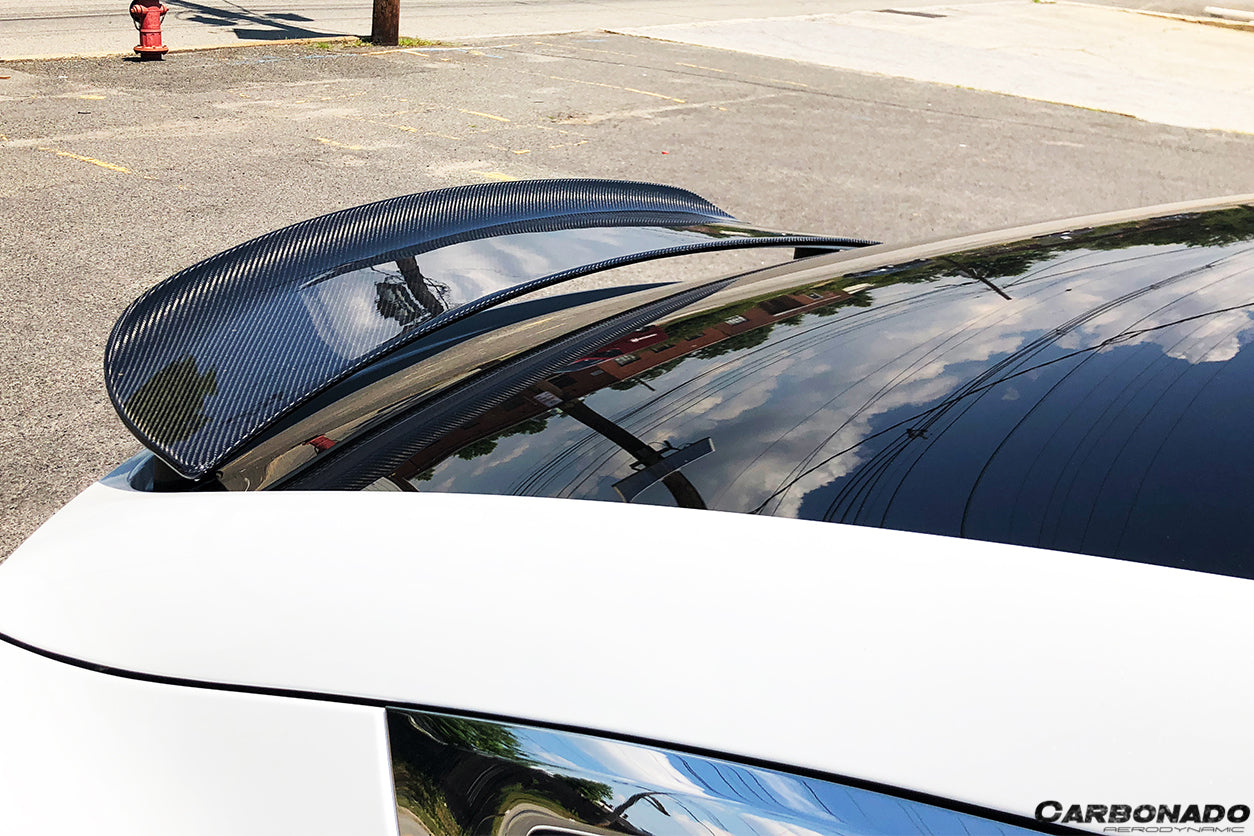2016-2021 Tesla X SUV RZS Style Carbon Fiber Trunk Spoiler - Carbonado