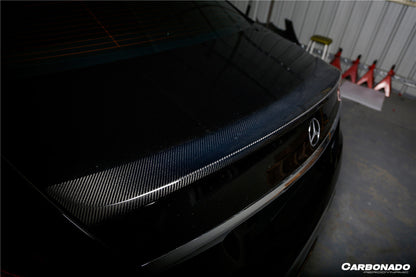 2014-2020 Mercedes Benz S63 W222 Sedan MSY Style Trunk Spoiler - Carbonado