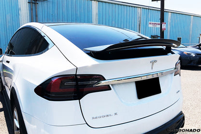 2016-2021 Tesla X SUV RZS Style Carbon Fiber Trunk Spoiler - Carbonado