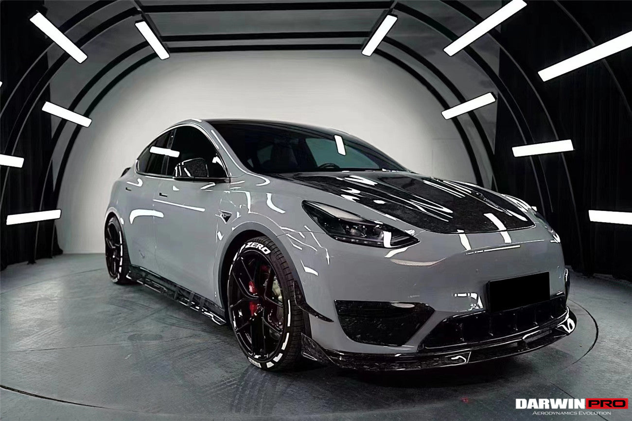 2020-2023 Tesla Model Y IMP Performance Carbon Fiber Front Canards - DarwinPRO Aerodynamics