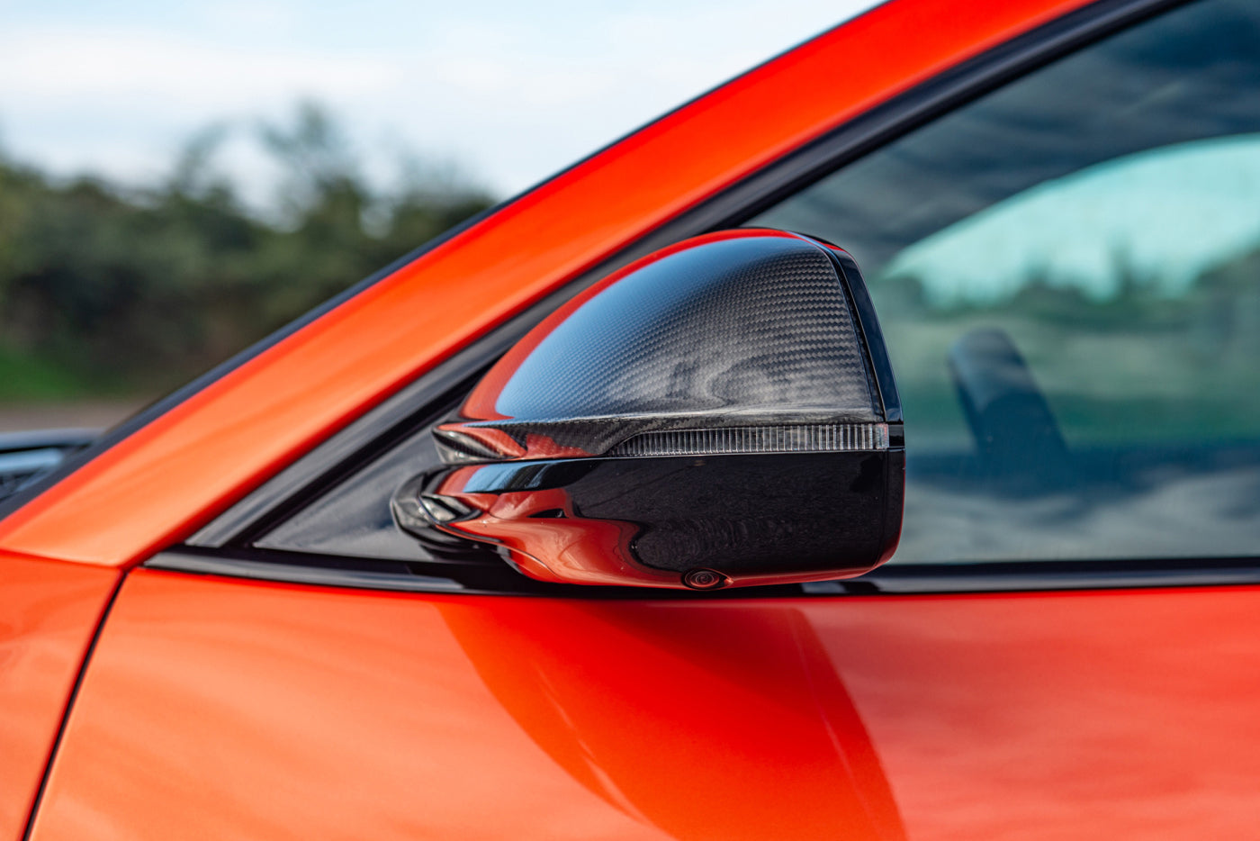 2018-2025 Lamborghini URUS Convert 2023 Performante Dry Carbon Fiber Mirror Housing with BSA holes Replacement - DarwinPRO Aerodynamics