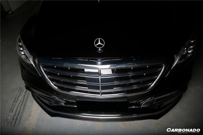 2017-2020 Mercedes Benz S63 AMG W222.2 Sedan MSY Style Carbon Fiber Front Bumper Vents - Carbonado Aero