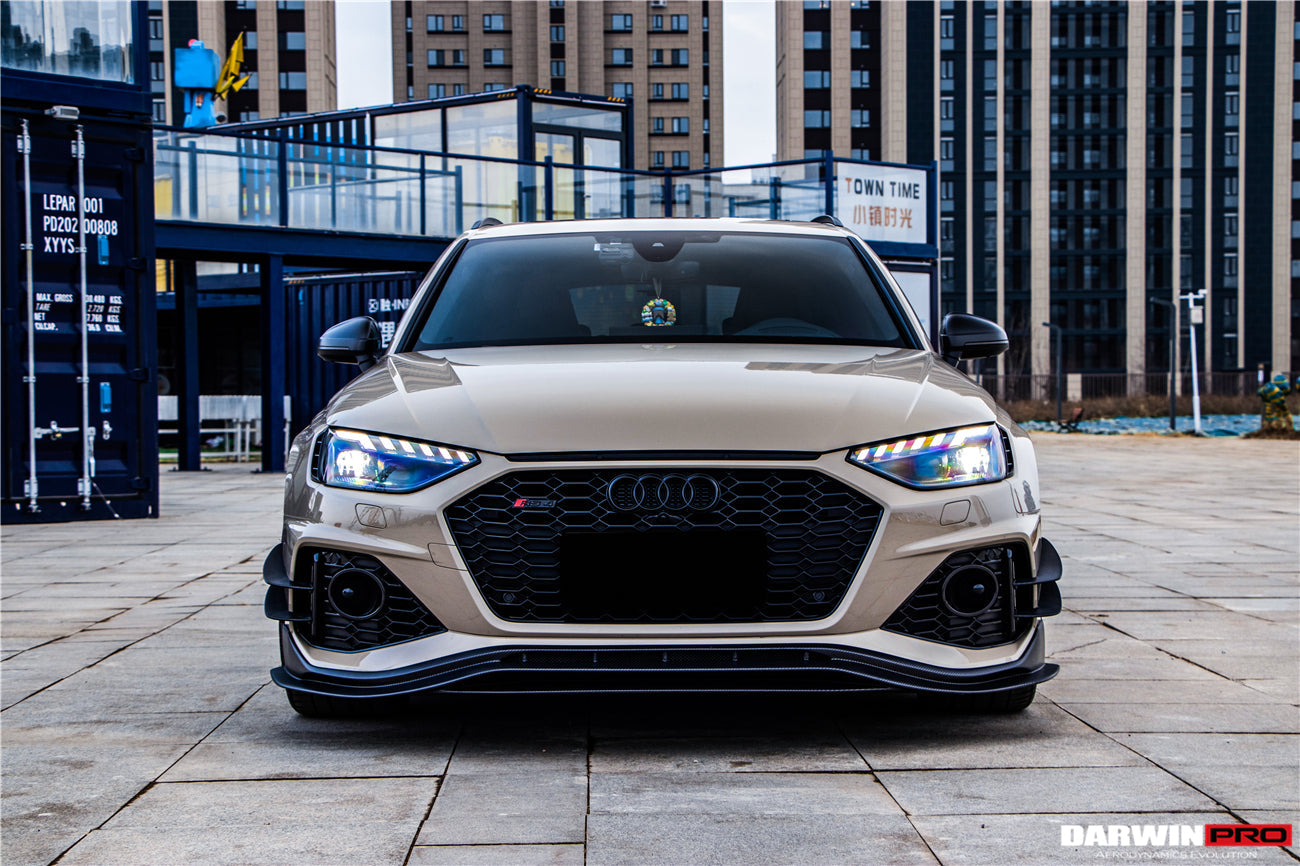 2020-2022 Audi RS4 B9.5 BKSS Style Carbon Fiber Front Lip - DarwinPRO Aerodynamics