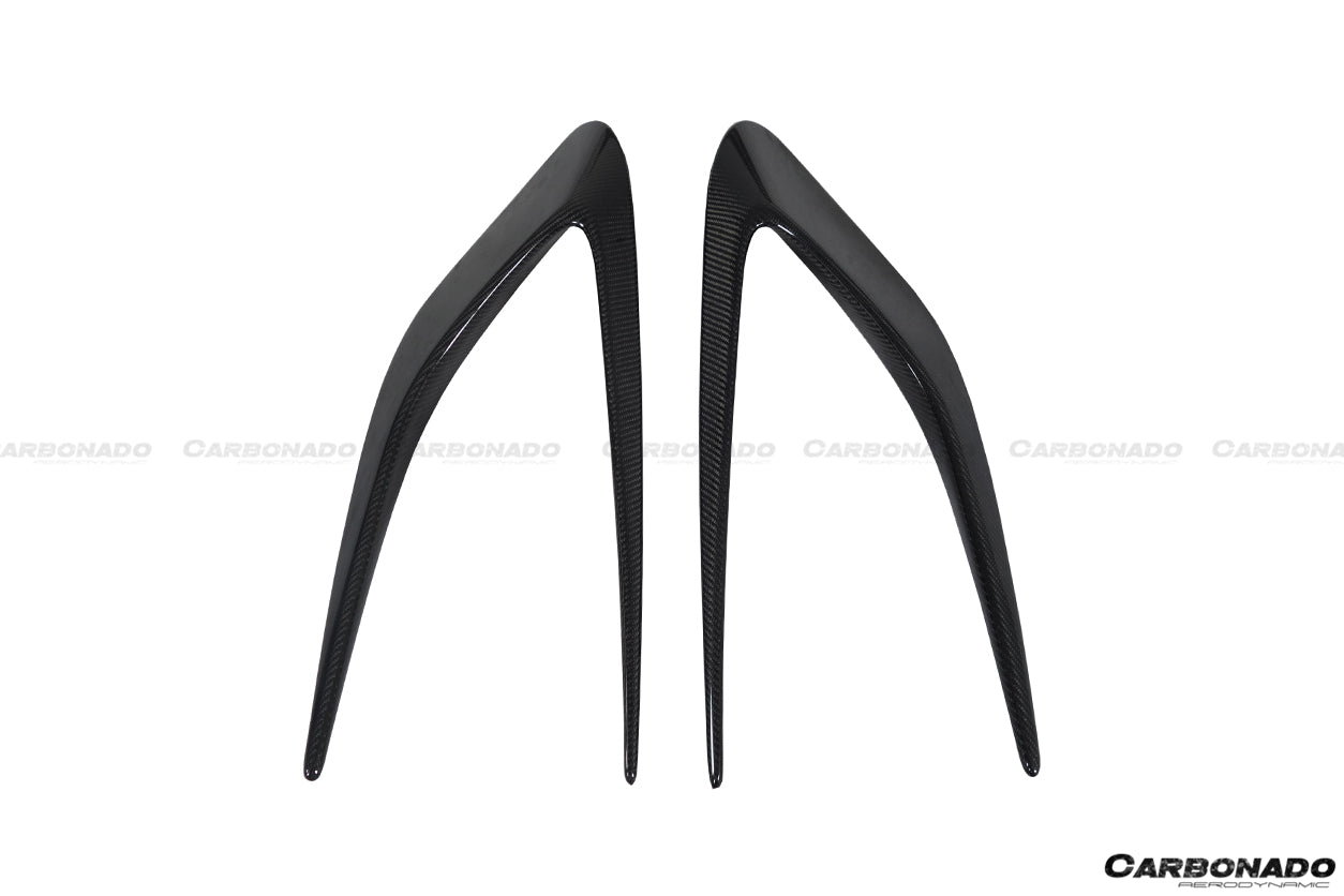 2015-2020 Ferrari 488 GTB/Spyder MSY Style Carbon Fiber Side Air Intake Flaps - Carbonado