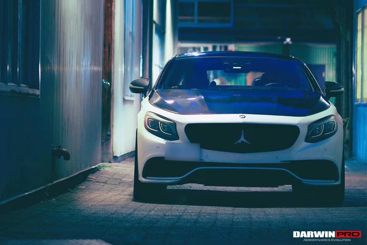 2014-2017 Mercedes Benz C217 S63/S65 AMG Coupe Carbon Fiber Hood - DarwinPRO Aerodynamics