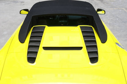 2009-2015 Audi R8 Spyder OE Style Carbon Fiber Trunk Air Scoop Cover - Carbonado