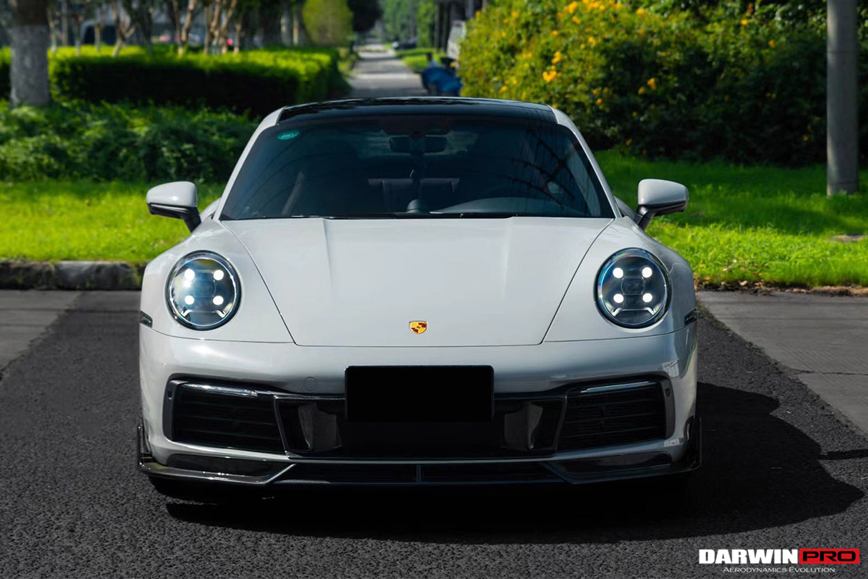 2019-2023 Porsche 911 992 Carrera S/4/4S/Targa/Cabriolet BKSS Style Front Middle Lip - DarwinPRO Aerodynamics
