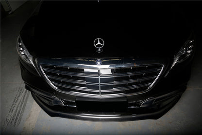 2017-2020 Mercedes Benz S63 AMG W222.2 Sedan MSY Style Carbon Fiber Front Lip - Carbonado Aero