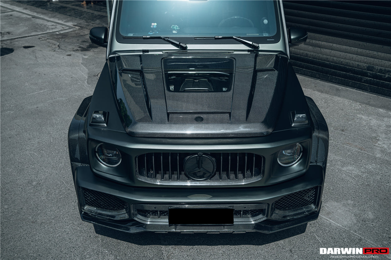 2019-2023 Mercedes Benz W464 G-Class G Wagon G500/G550/G63AMG IMP Performance Partial Carbon Fiber Hood - DarwinPRO Aerodynamics