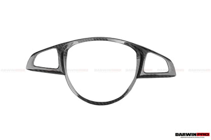 2015-2021 Mercedes Benz W205 C63 AMG Carbon Fiber Interior Steering wheel Trim - DarwinPRO Aerodynamics
