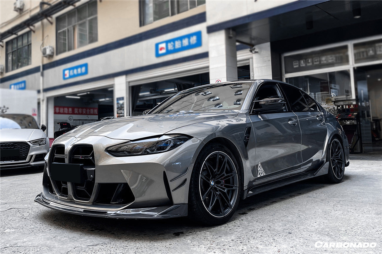 2021-UP BMW M3 G80 M4 G82/G83 MP Style Carbon Fiber Front Canards - Carbonado
