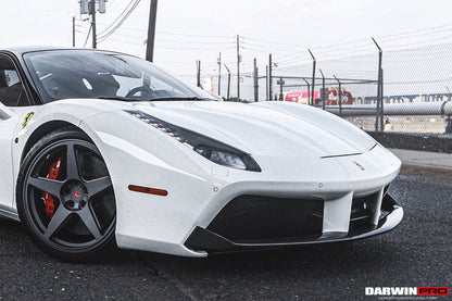 2015-2020 Ferrari 488 GTB/Spyder Carbon Fiber Front Lip - DarwinPRO Aerodynamics