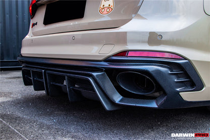 2017-2022 Audi RS4 B9 BKSS Style Rear Diffuser w/ Caps - DarwinPRO Aerodynamics