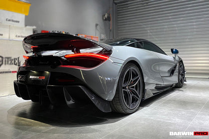 2017-2021 McLaren 720s Se²NWB Style Carbon Fiber Trunk Spoiler - DarwinPRO Aerodynamics