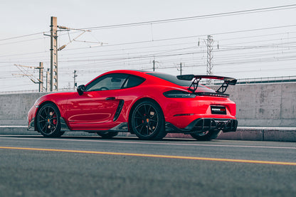 2016-2023 Porsche 718 Cayman/Boxster BKSS Style Carbon Fiber Trunk Spoiler - DarwinPRO Aerodynamics