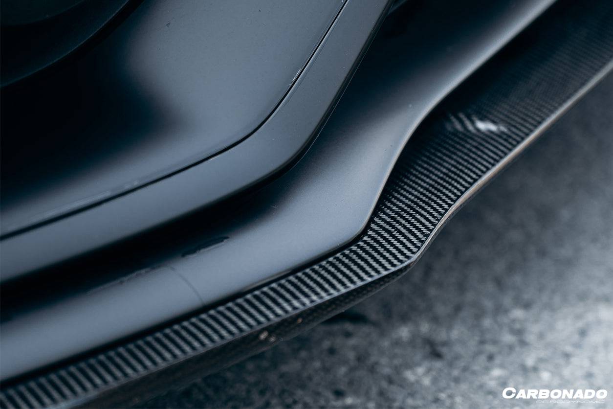 2015-2021 Mercedes Benz W205 C63/S AMG Coupe BKSS Style Carbon Fiber Front Lip - Carbonado Aero