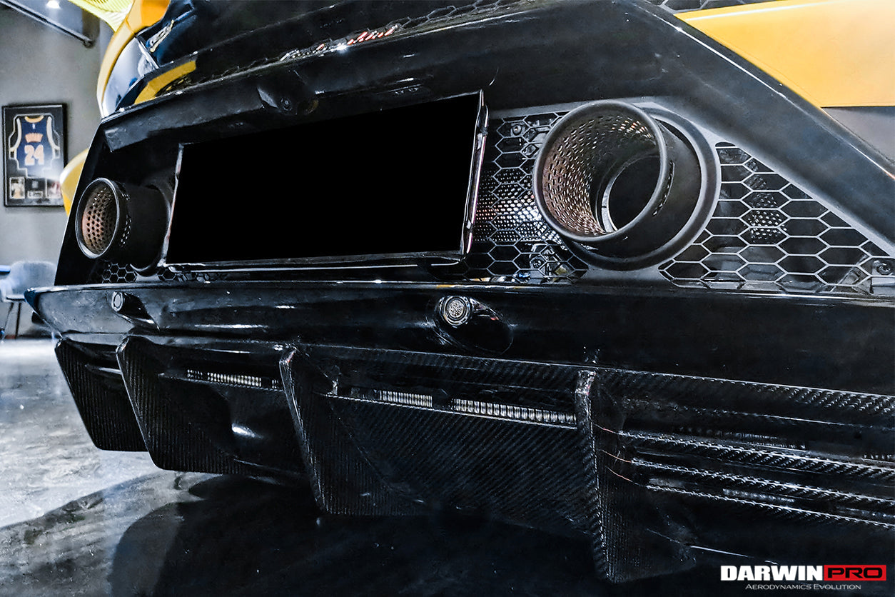 2019-2022 Lamborghini Huracan EVO OD Style Dry Carbon Rear Diffuser - DarwinPRO Aerodynamics