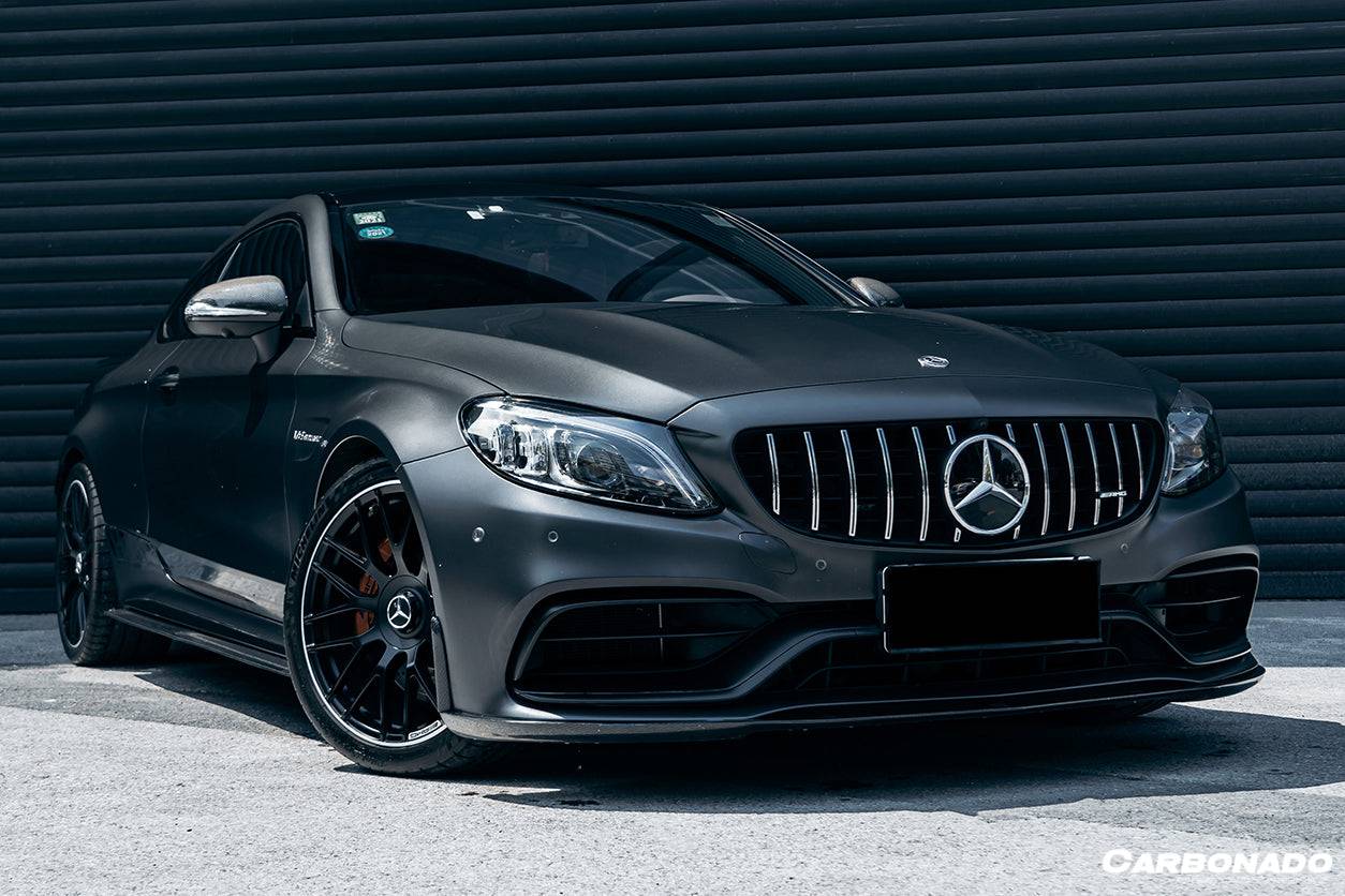 2015-2021 Mercedes Benz W205 C63/S AMG Coupe BKSS Style Carbon Fiber Front Lip - Carbonado Aero