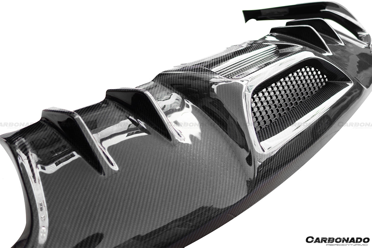 2014-2017 Ford Mustang Rsh Style Carbon Rear Diffuser - DarwinPRO Aerodynamics