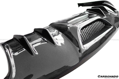 2014-2017 Ford Mustang Rsh Style Carbon Rear Diffuser - DarwinPRO Aerodynamics