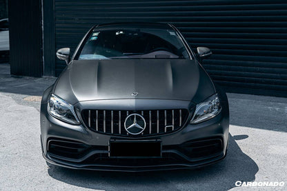 2015-2021 Mercedes Benz W205 C63/S AMG Coupe BKSS Style Carbon Fiber Front Lip - Carbonado Aero